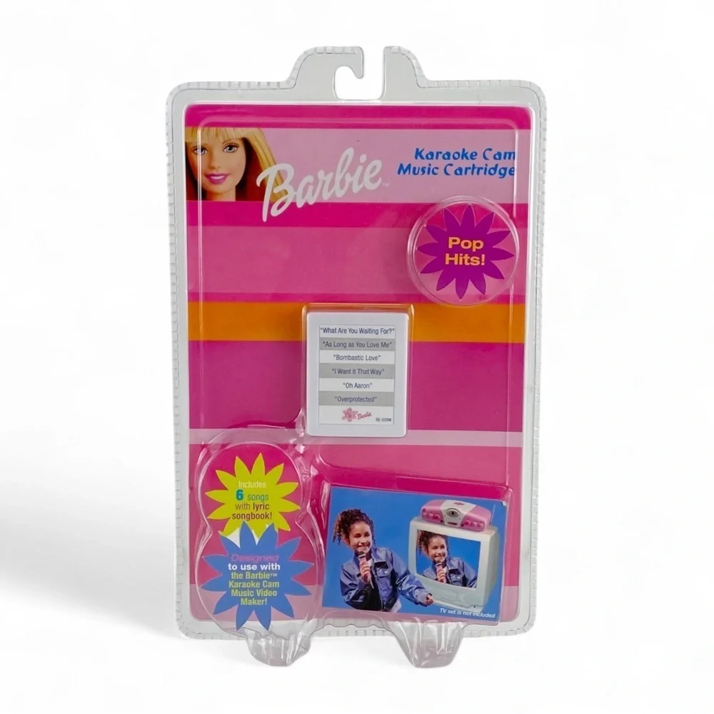 Barbie Karaoke Cam Music Cartridge Pop Hits with Lyric Book NEW Sealed 2003 - Picture 1 of 2